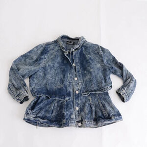 Thrill Stone Washed Women's  Denim Jean Jacket - Vintage Inspired - 3X